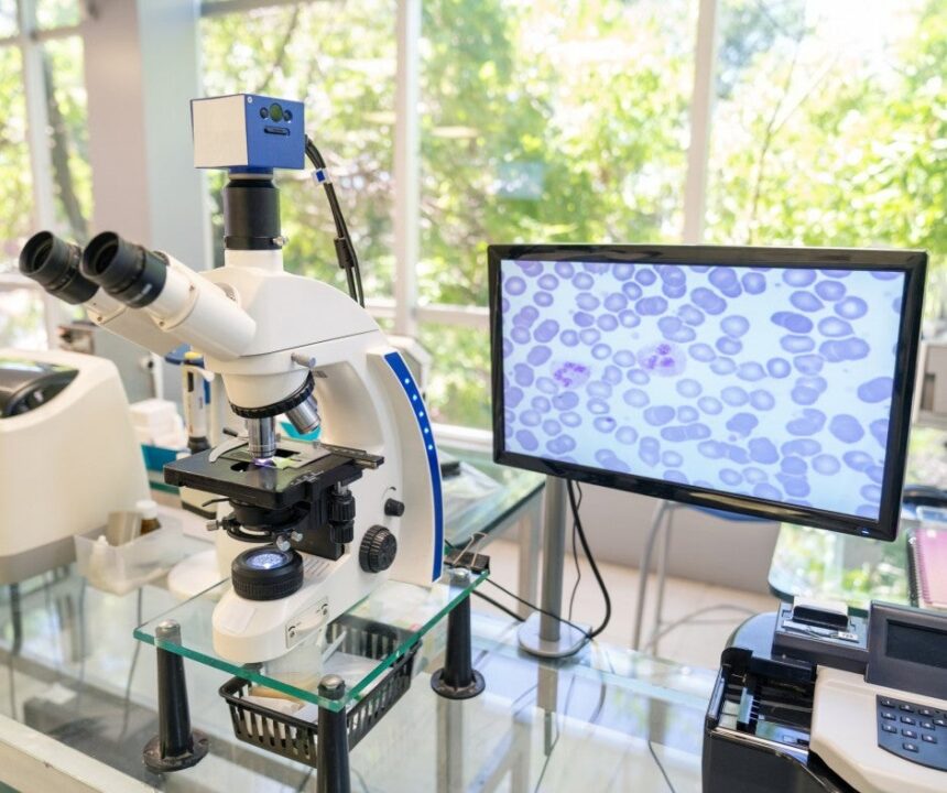 Research lab with equipment