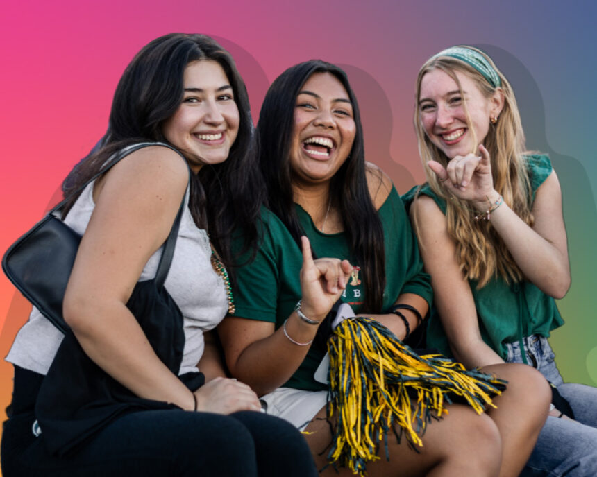 Students posing for photo