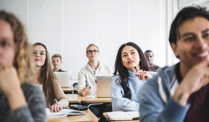 students listening to a lecture