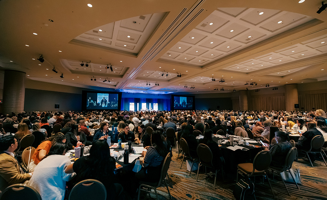 Large Conference Room Full Of Attendees