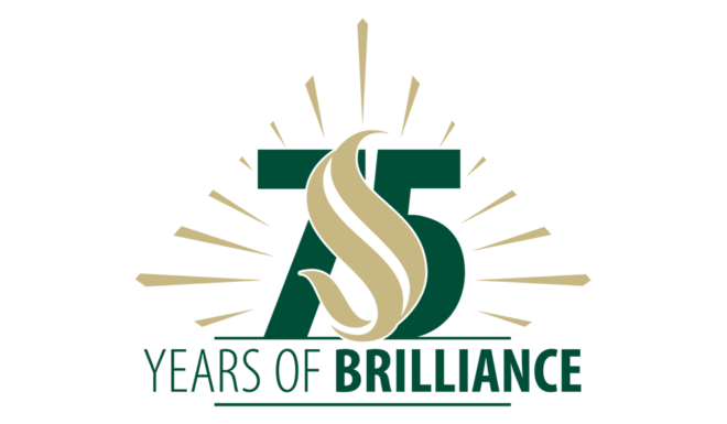 Sacramento State College of Continuing Education 75th anniversary logo